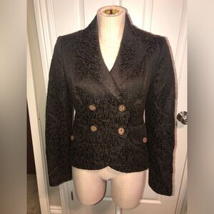Hilton Hollis Elegant Brown Double-Breasted Women's Designer Jacket